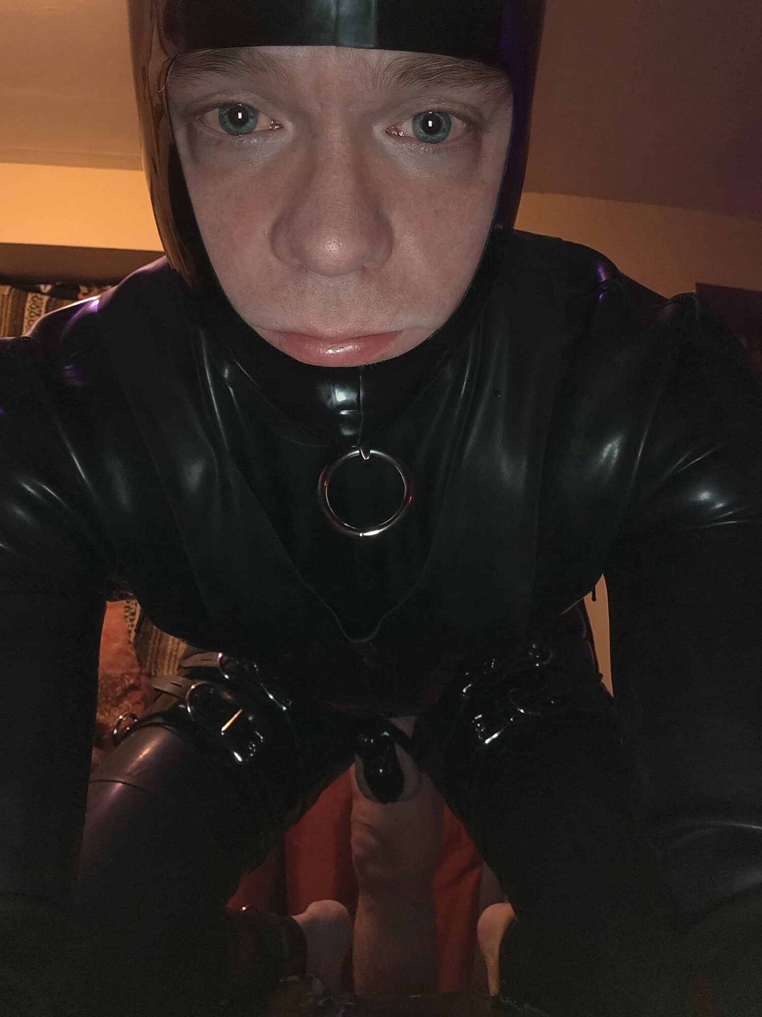 submissive rubber fag slave #6
