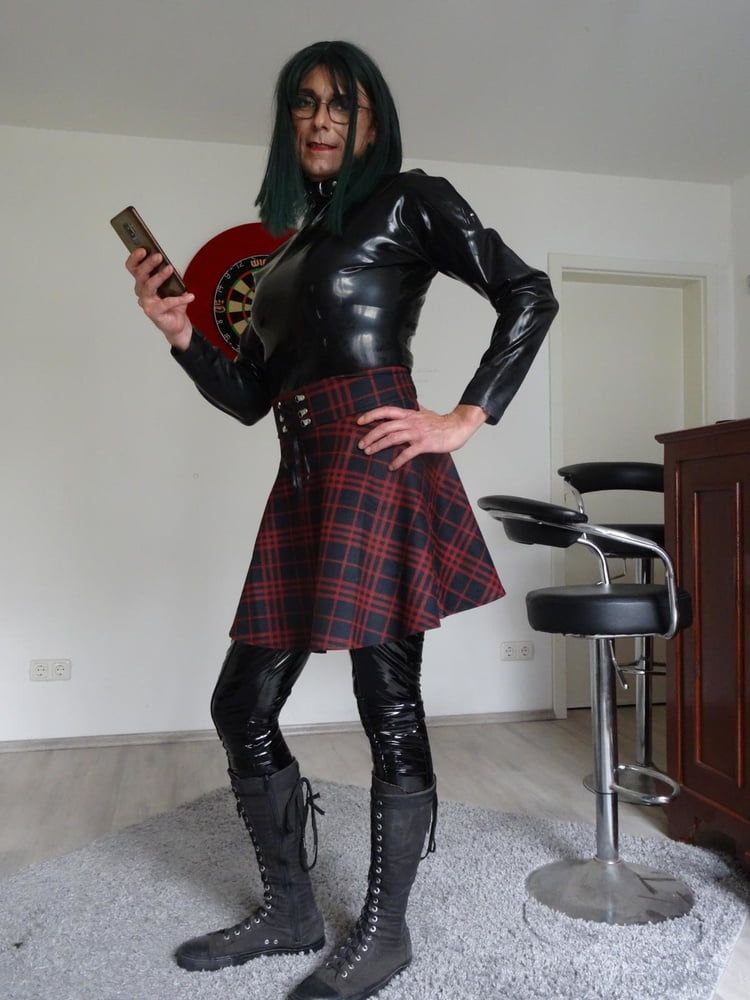 Davine in Sissy Latex Outfit #7