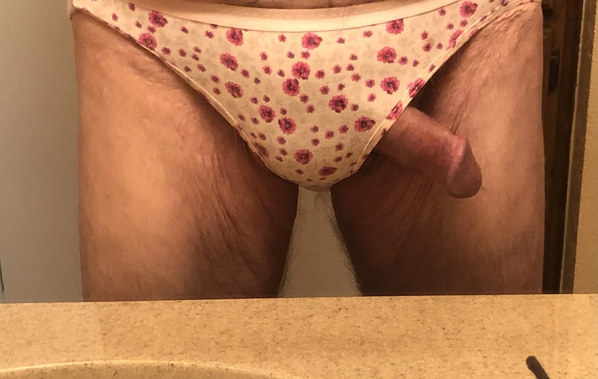 Me wearing my wife’s panties 