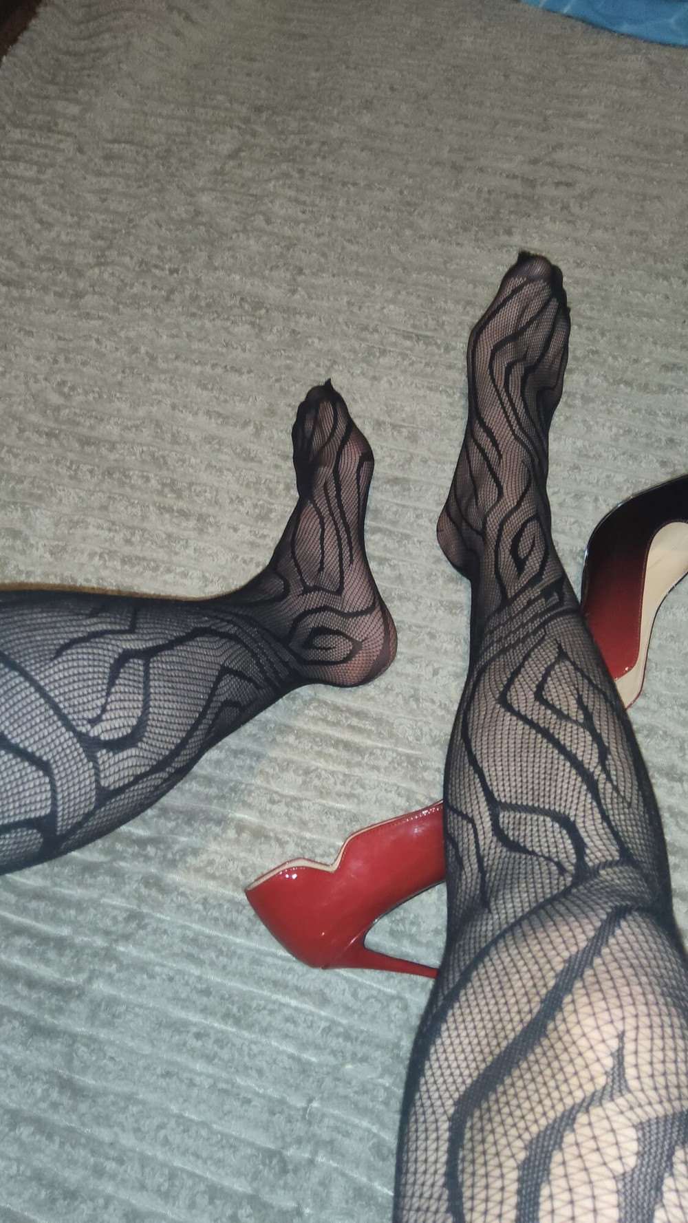 Teasing in My Fishnets #7