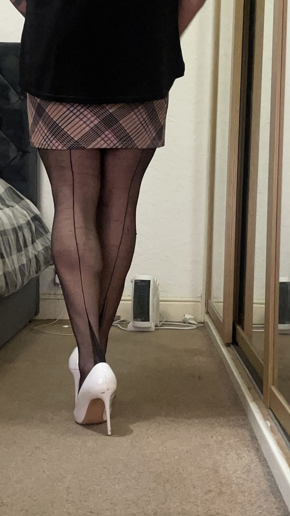 Cd in fully fashioned stockings  #3