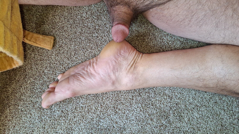my soft cock and foot #10