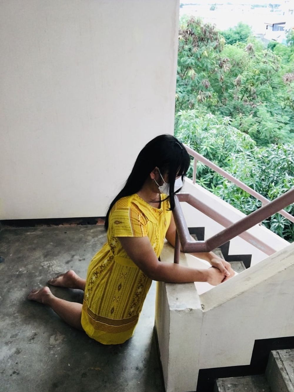 Dress Yellow Teen ladyboy #35