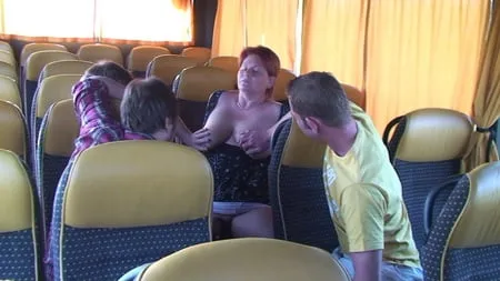 gangbang in the bus         