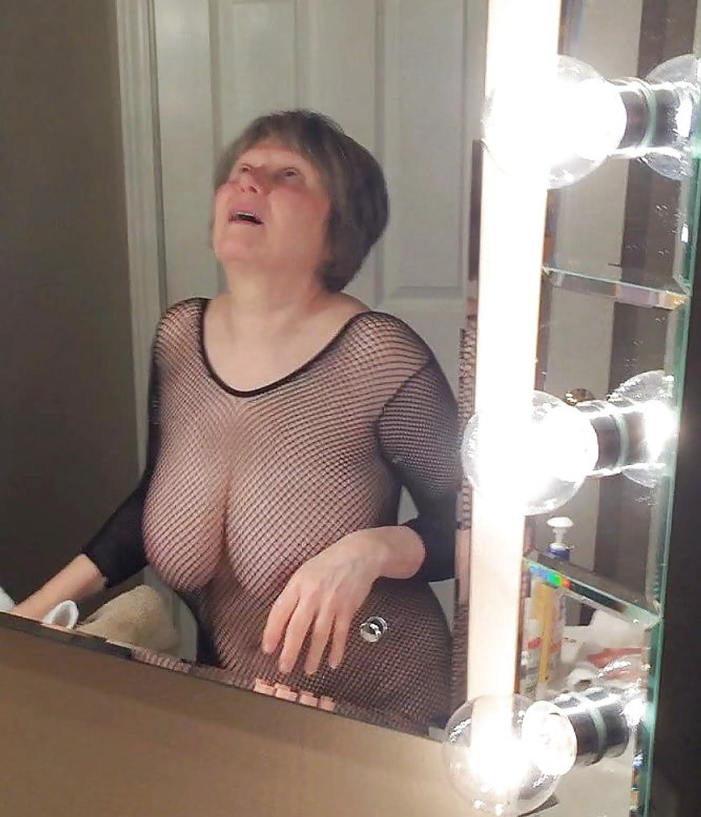 Busty GILF masturbates in bodystocking by MarieRocks #15