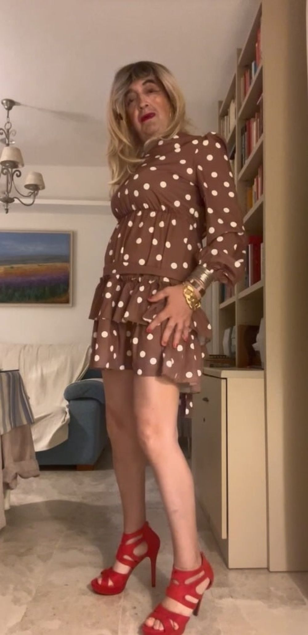 Daniela Monroe Spanish TV, polka dot dress video photos,anal #12