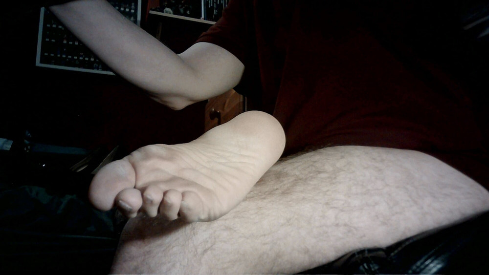 cum over my sexy feet  #7