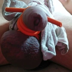Anal dildo and home prostate exploration 