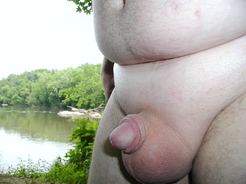 Chubby Guy Gets Naked In The Summer Woods #6