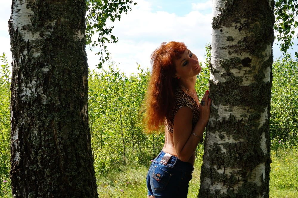 Red Hair and Birch #25