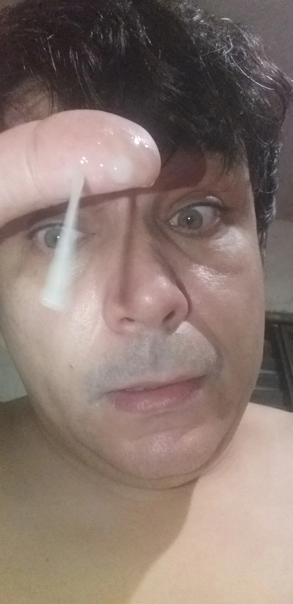 Quase caiu esperma nos meus olhos #4