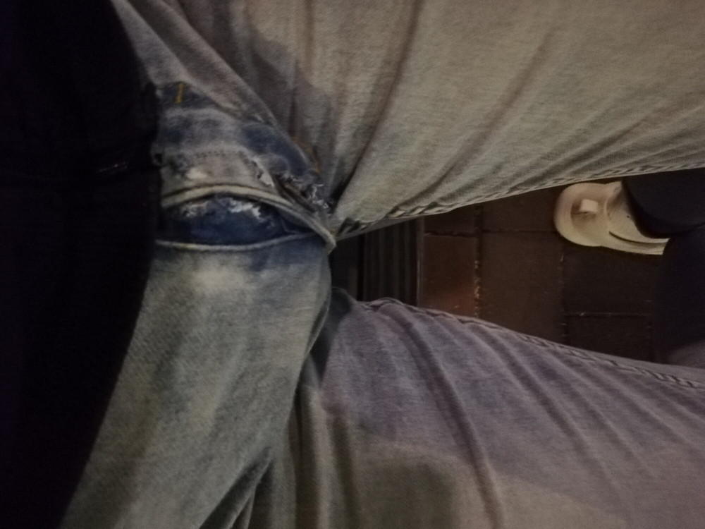 Showing off my horny bulging jeans #25