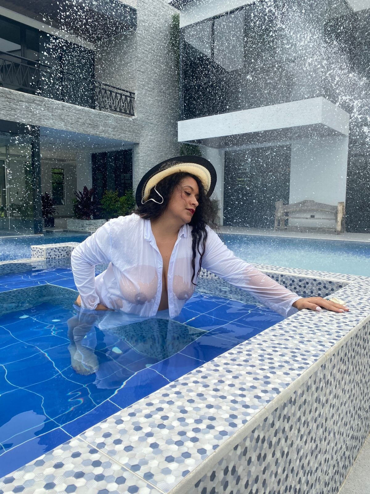 Enjoying a pool day  #5