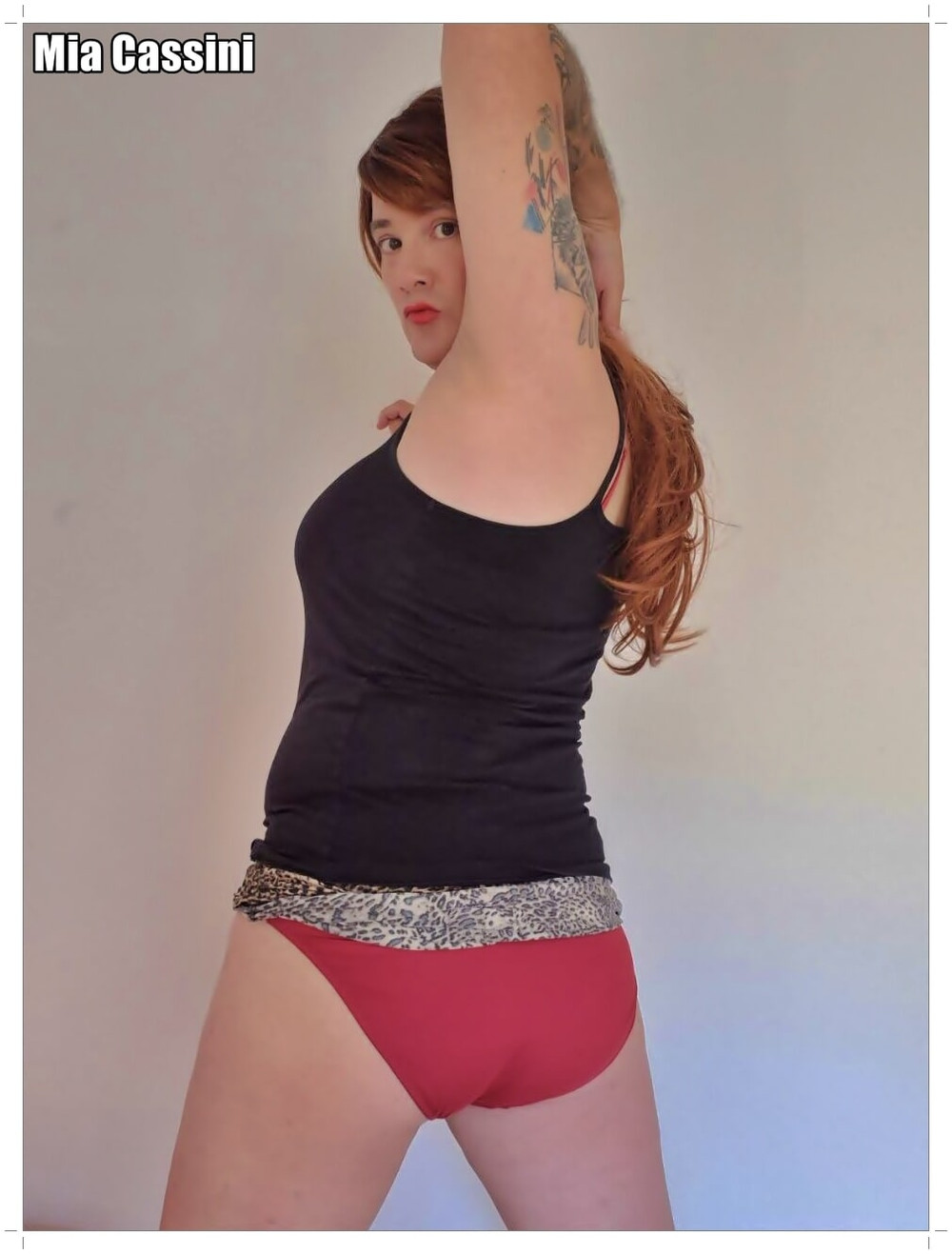 Leopard Miniskirt, different Tops #25