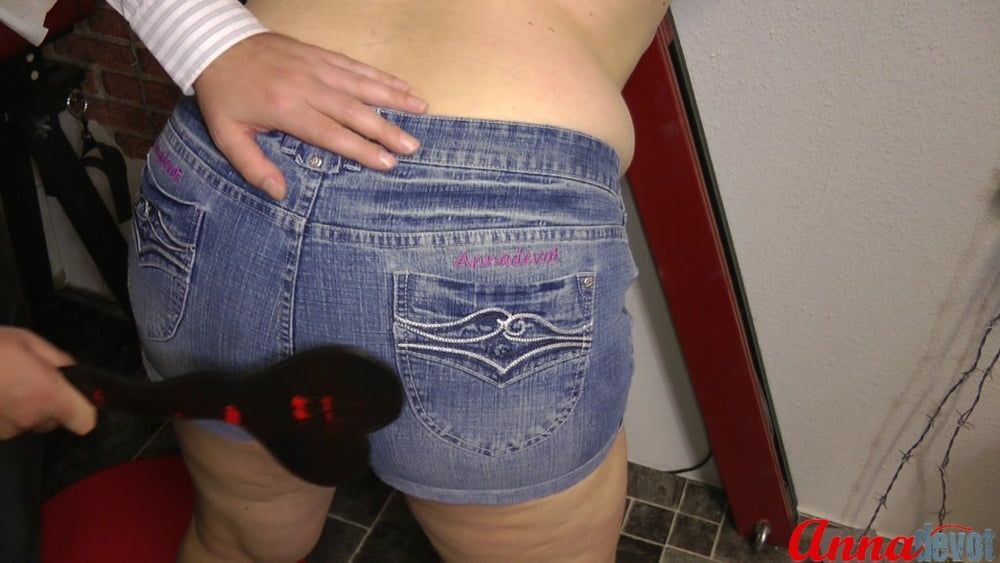 Jeans ass spanked #10