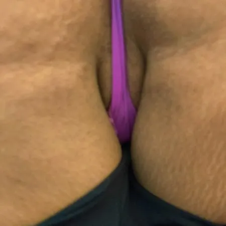 milf in purple thong panties         