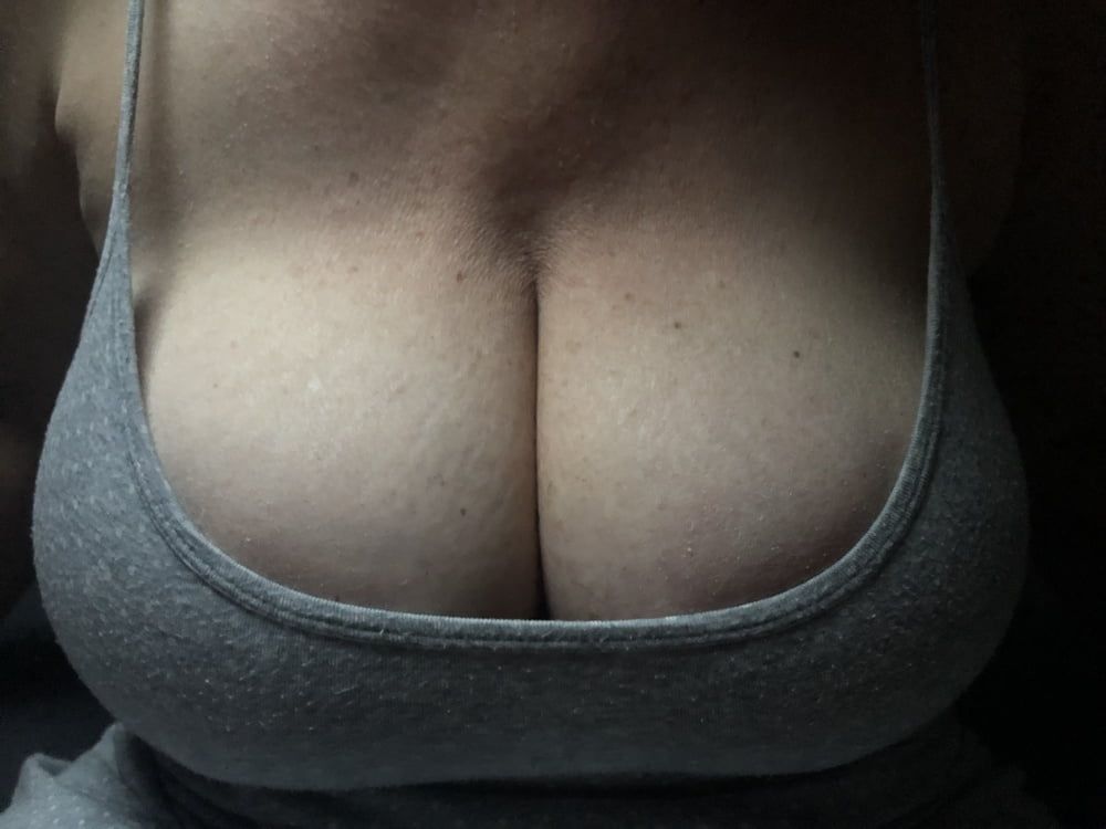 My wife CIM shows her heavy tits in nightwear’s  #5