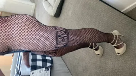 fishnet bodysuit penis pump pleasure         