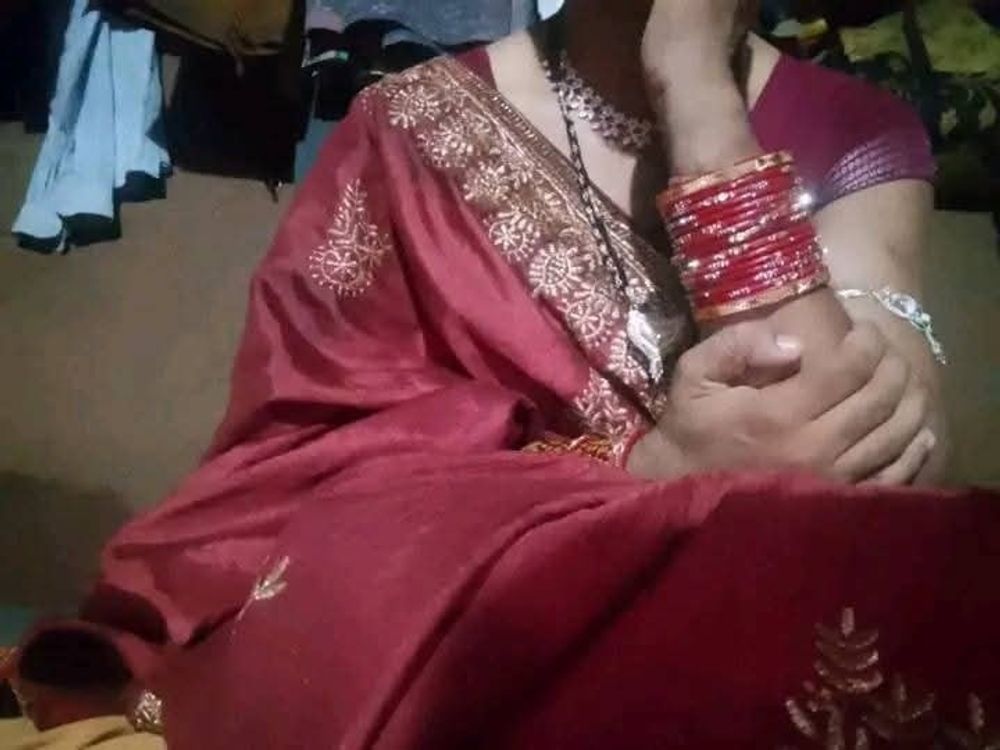 Wear red saree #22