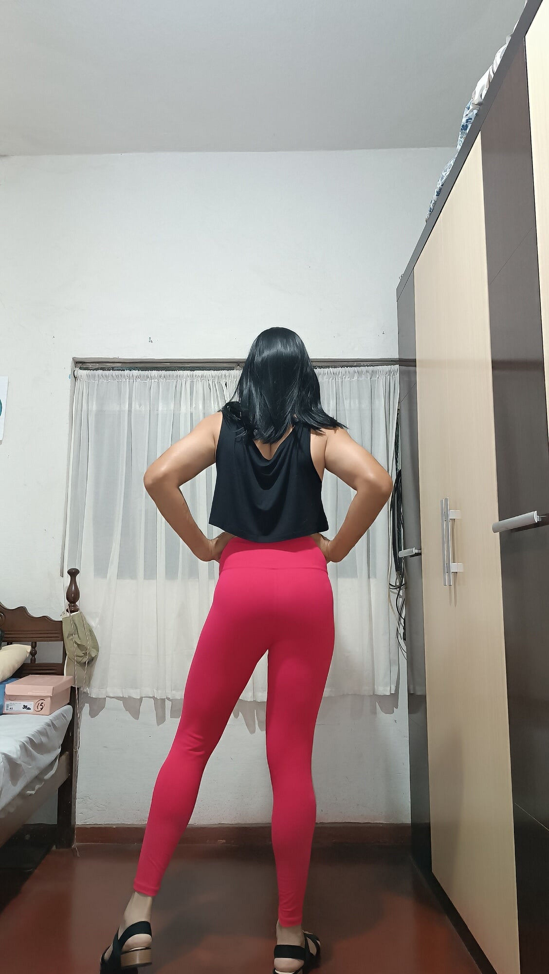 Sakura Nakamura Costume legs Red Gym #8