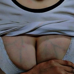 Cow girl boobs veins 