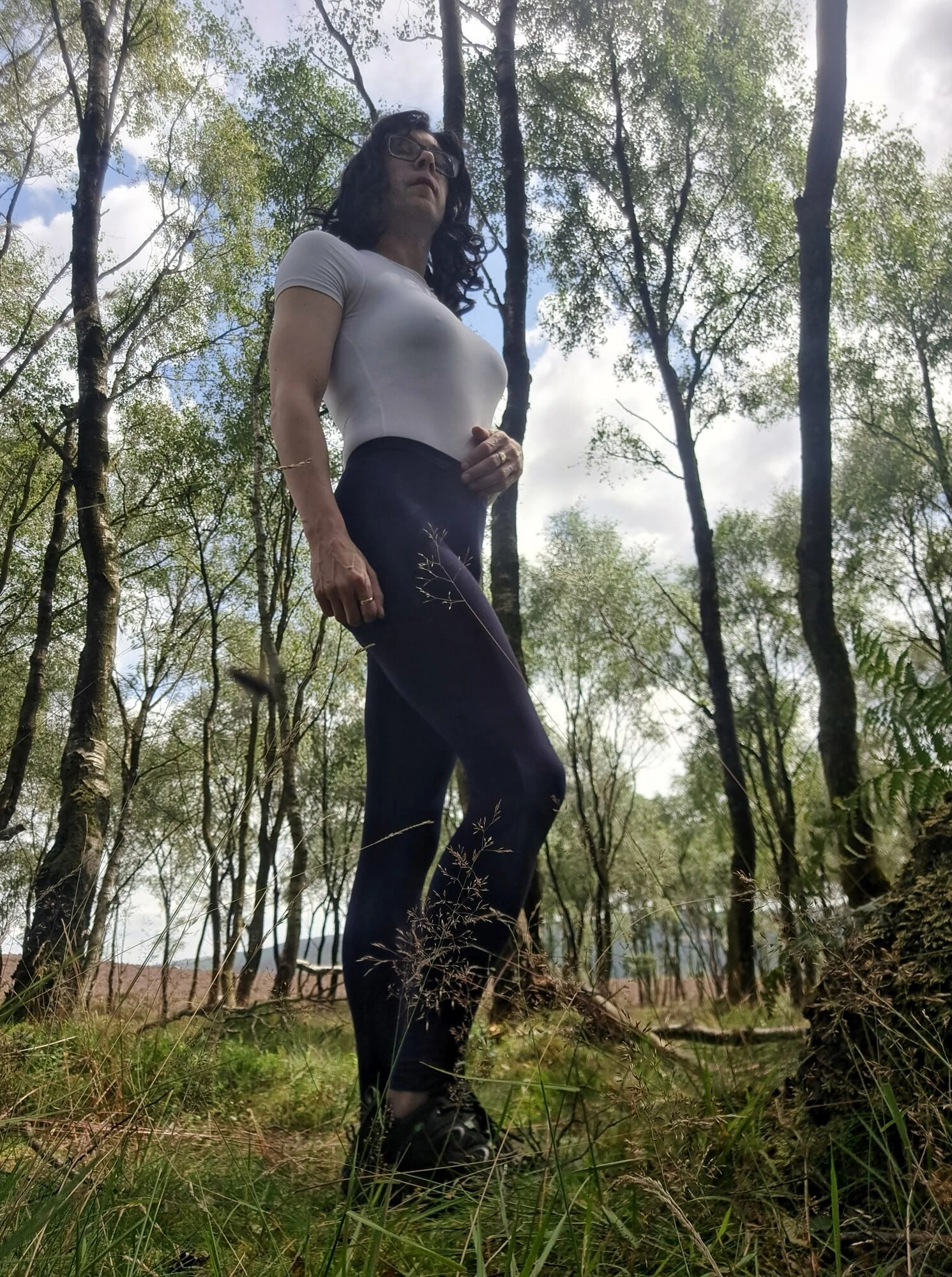 Out for a walk in leggings   