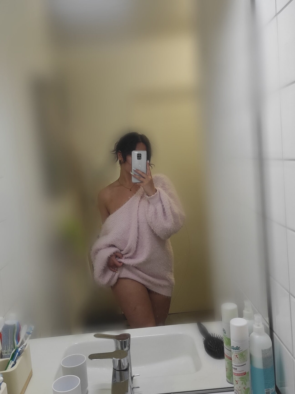 Pyj's with no underwear after shower  #6