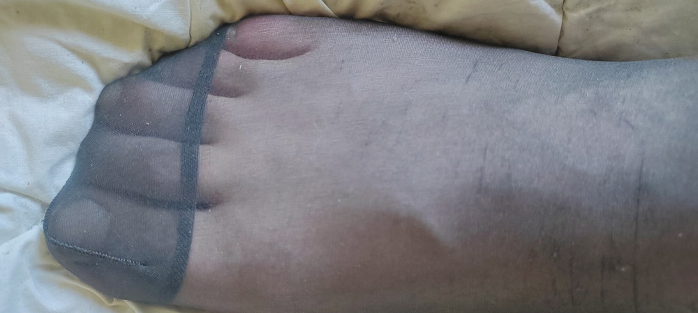 Nylon tights with jeans #13