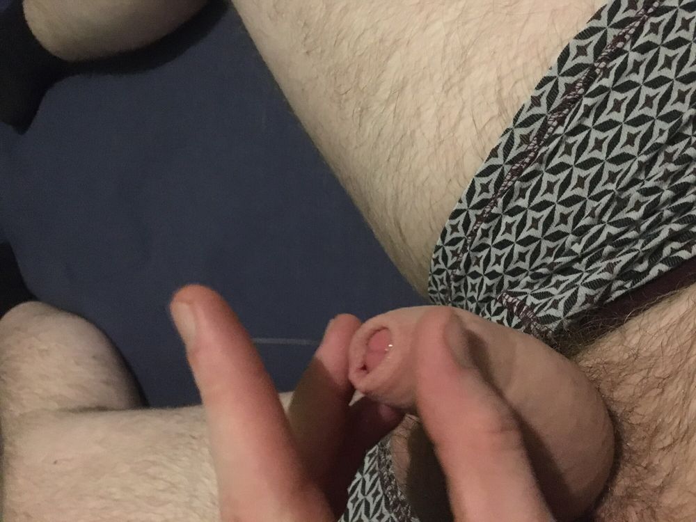 Hairy Dick And Balls Foreskin Pre-cum Play #23