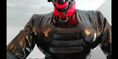 alison in rubber         