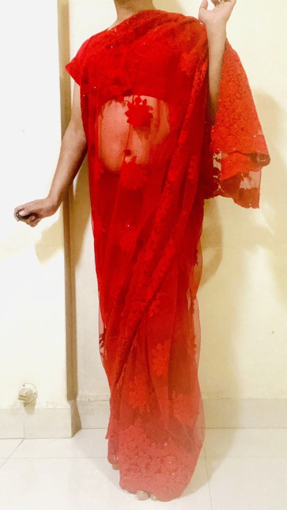 Red saree #10