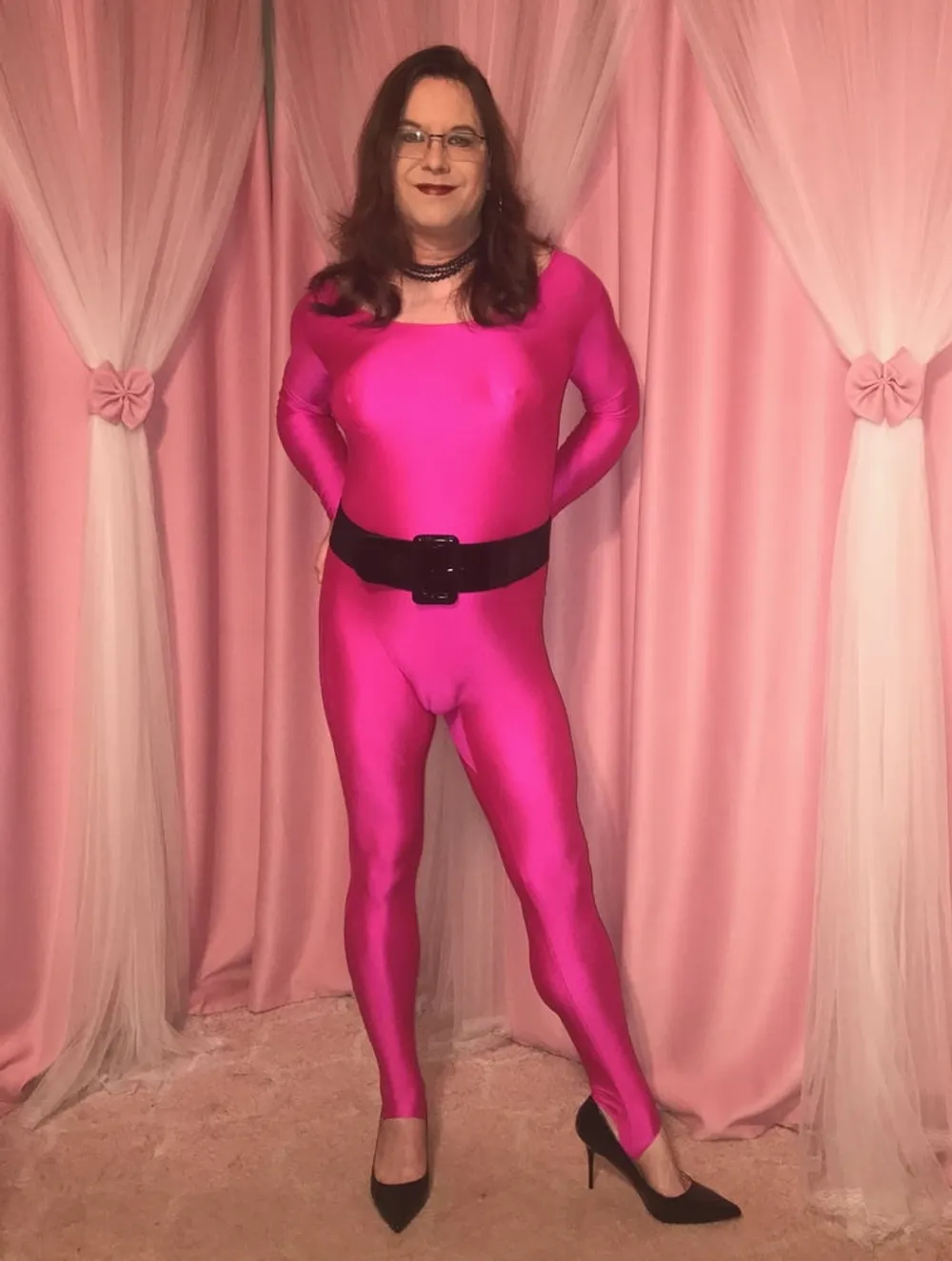 Joanie - Hot Pink Catsuit #14