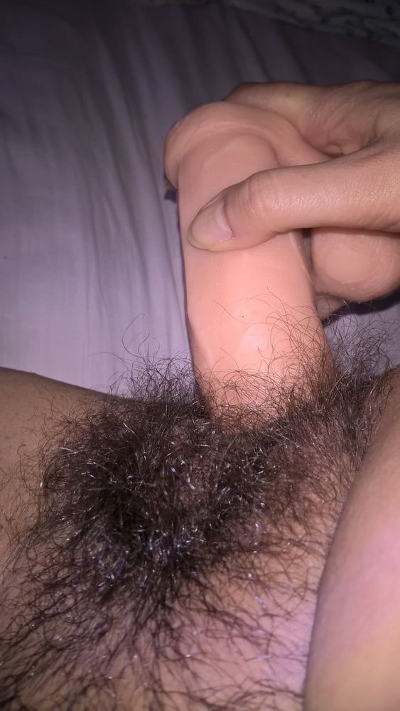 Hairy Mature Wife JoyTwoSex Selfies Big Dildo #7