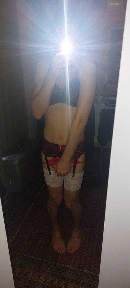 Slutty boy(+18) dressed up in lingerie #5