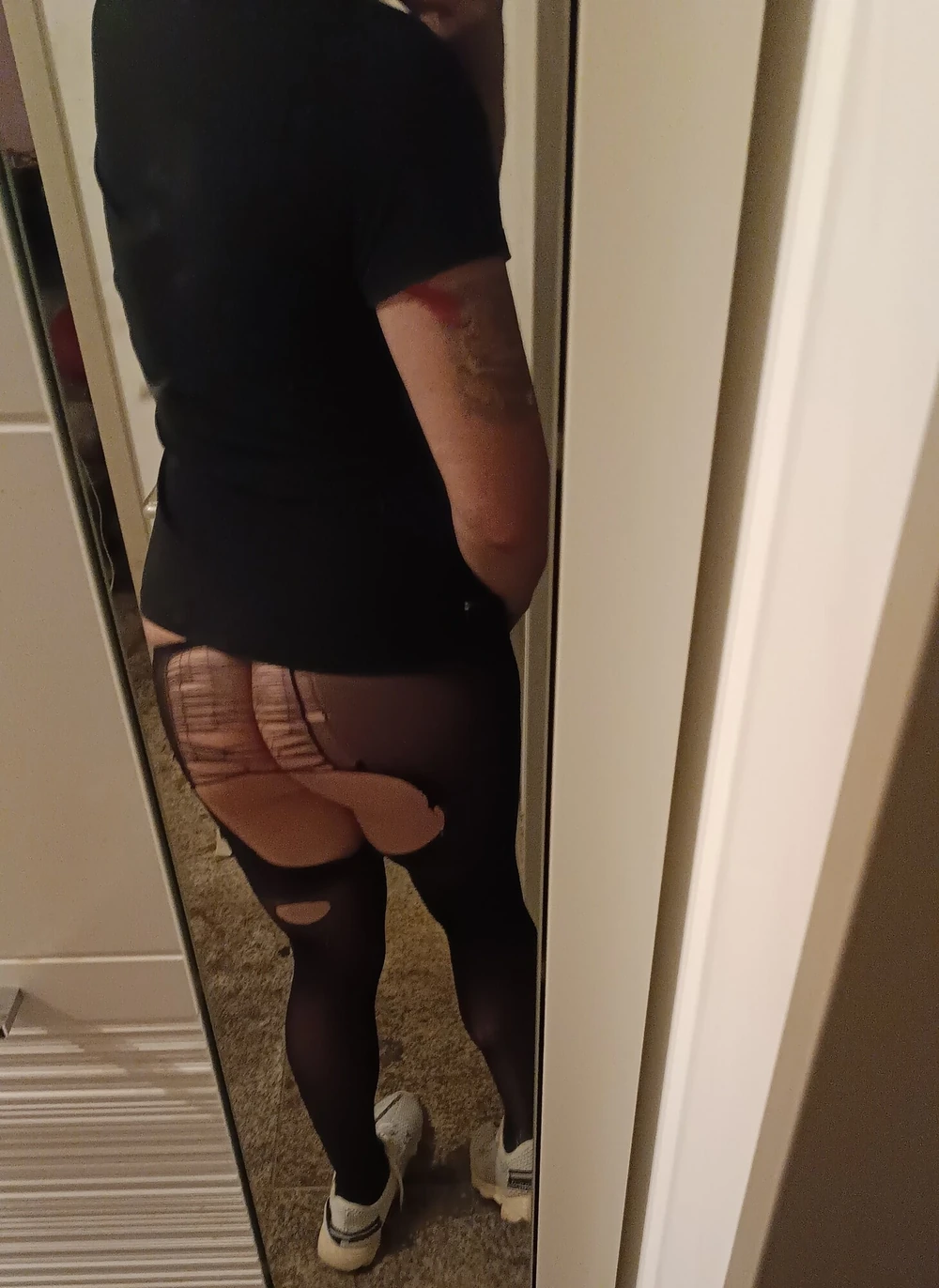 Skinny Nylon slut with cute ass #2