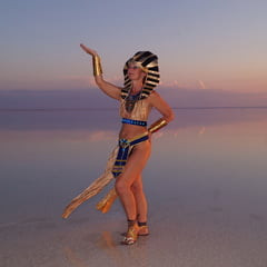 Colorful Elton Evening in Egypt style