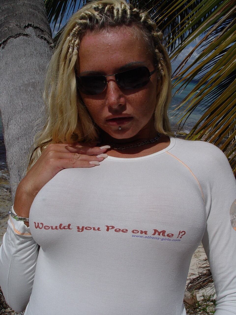 Sandra Iron Peeing on the beach #27