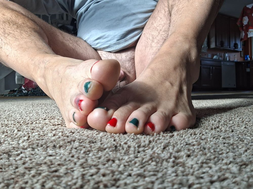 Need my toes drenched in cum #27