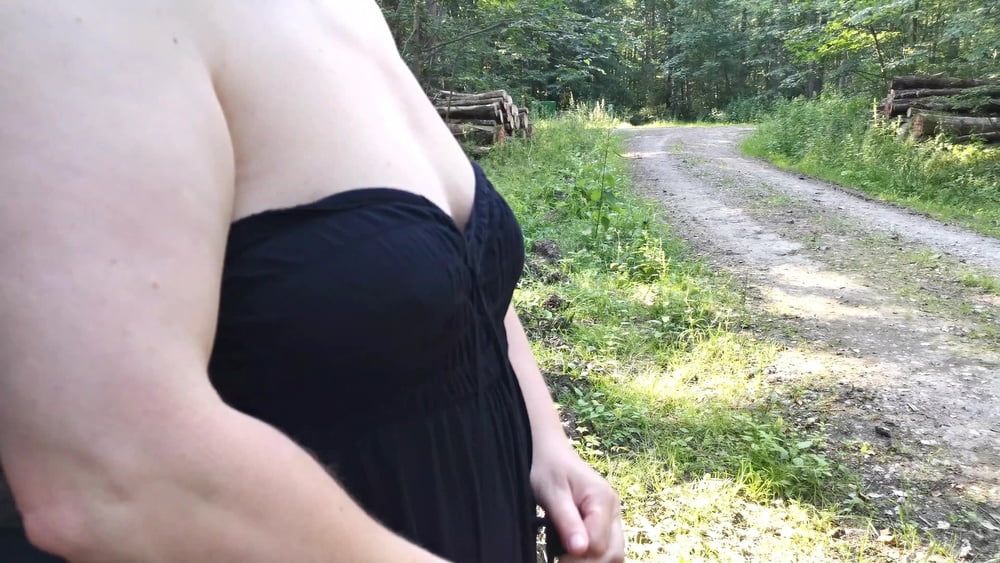 Tit slapping red for fun while hiking #30