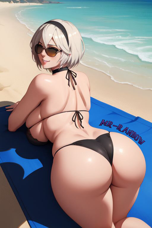 2B is relaxing on the beach 😎