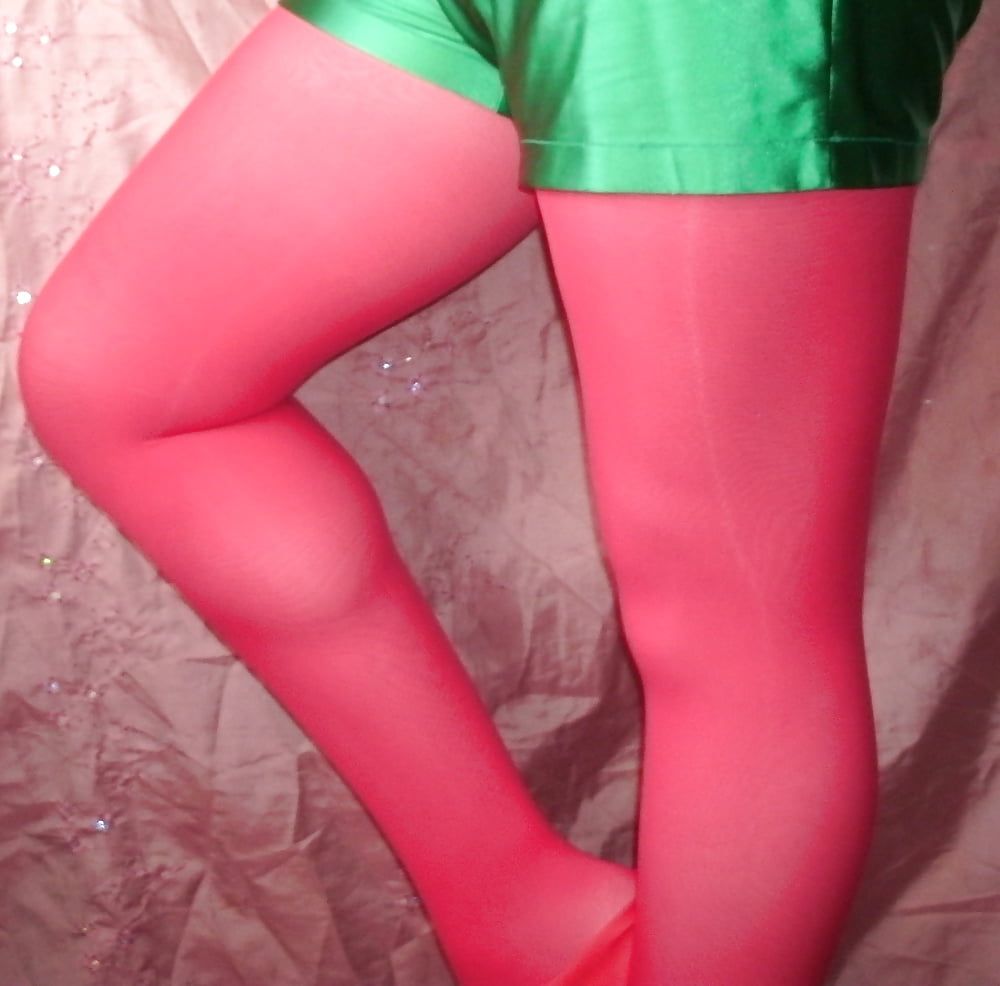 Sissy Boy Lovelaska - Red tights and Chupa Chups #5