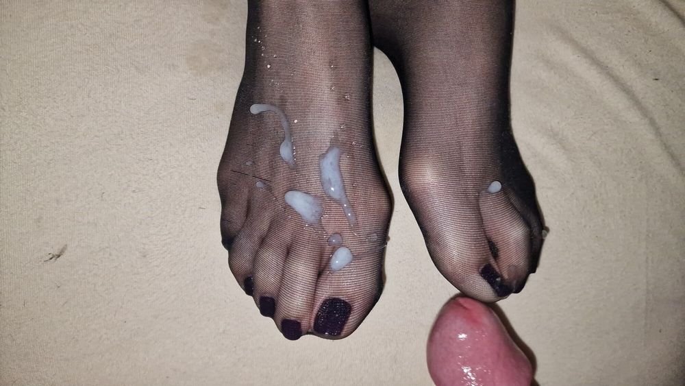 Semen on wife&#039;s feet all the time #12