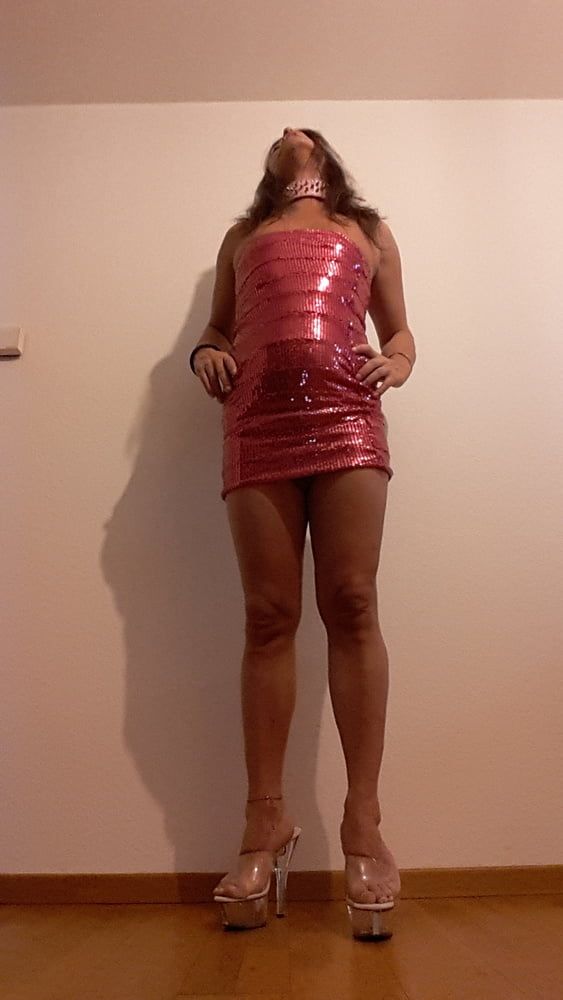 Tygra babe in her new pink dress. #6