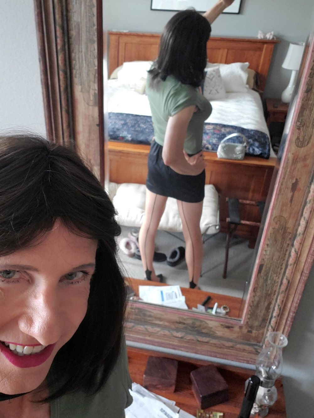 Black mini skirt #25