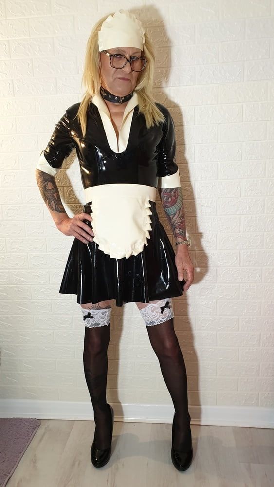 Latex Maid Charlotte With Domme Lisa. #22