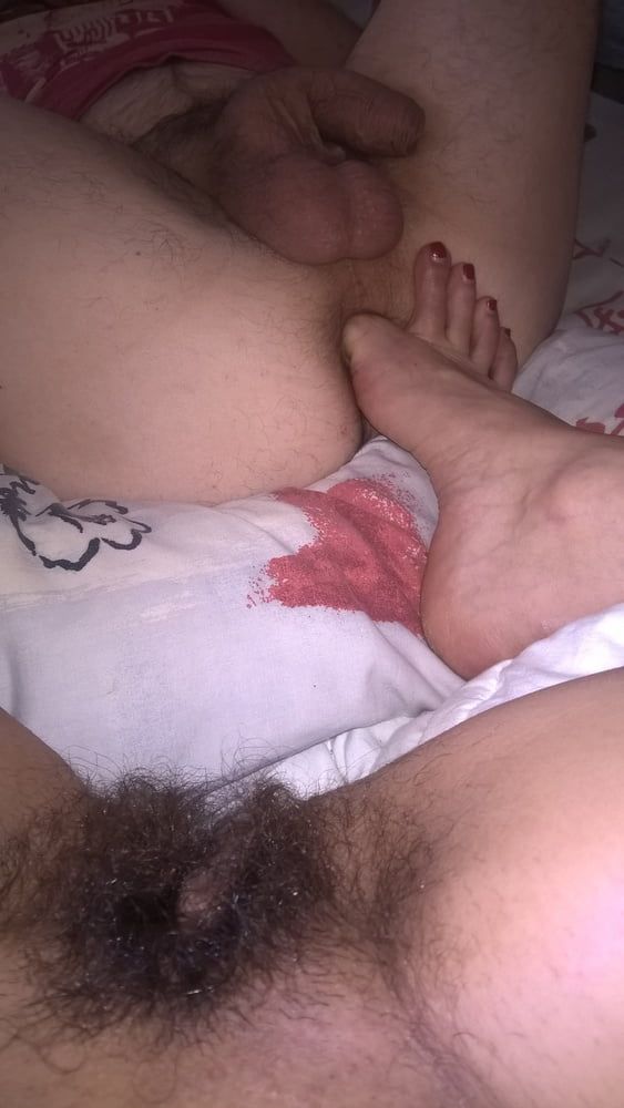 Hairy Mature Wife Toes In Husband Ass #10