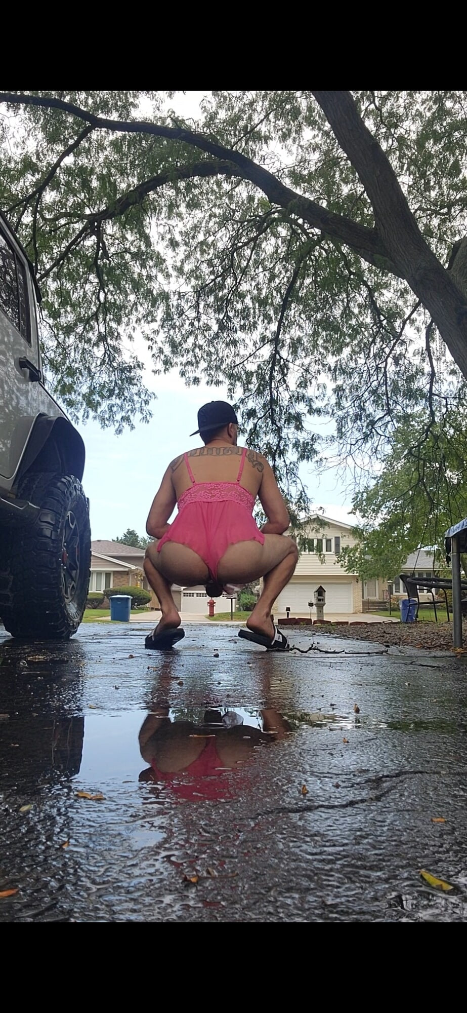 Outdoor sissy fag Ronnie #8