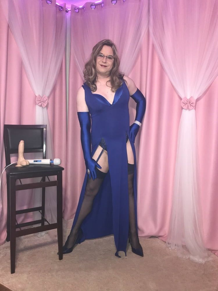  Joanie - Blue Maxi Vest Dress and Lady Marlene Part 3 #37