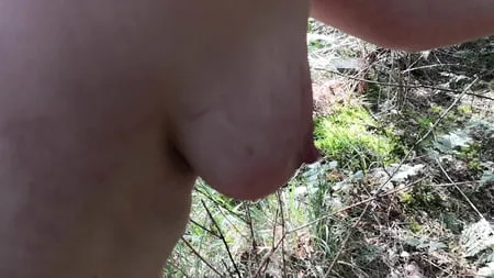 naked tits and ass whipping in woods         