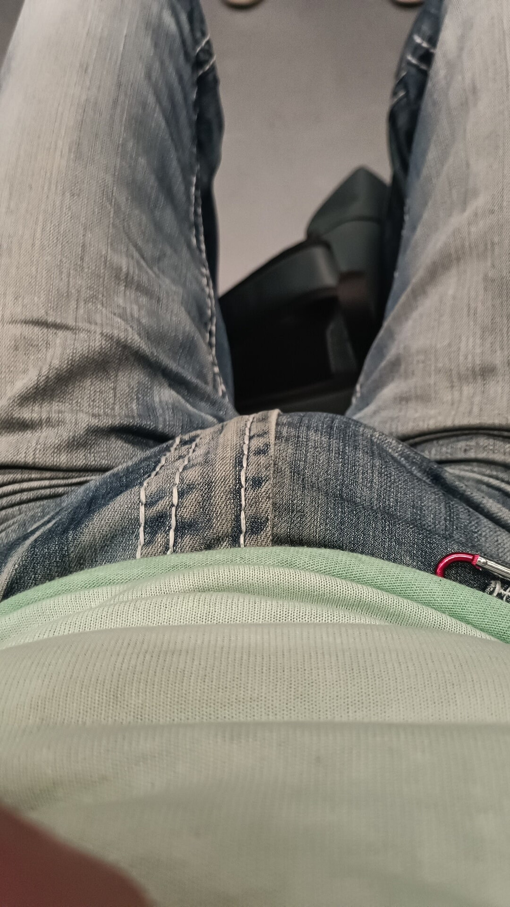 Showing off my horny bulging jeans #46